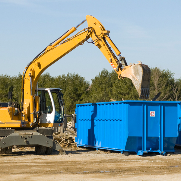 what size residential dumpster rentals are available in Onia AR